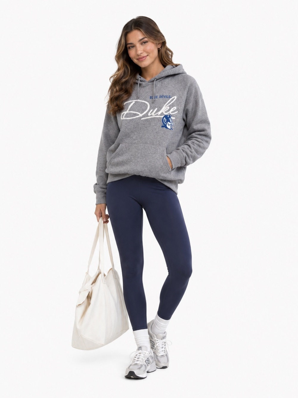 Vintage Duke Gray Hoodie Sweatshirt